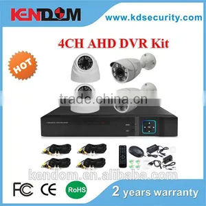 Kendom KD-AK4070DB-AH Wholesales DIY Full HD 720P CCTV Camera AHD 4CH Bullet and Dome DVR Kit Security for Outdoor and Indoor thumbnail-1