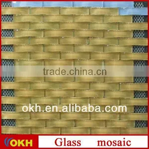 300x300mm Gold Foil Glass Mosaic thumbnail-1