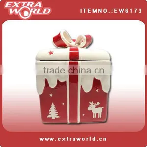 Hand Painting Ceramic Christmas Canister thumbnail-1