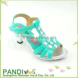 2014 New Model China Wholesale Kids High Heel Sandals for Girls thumbnail-1