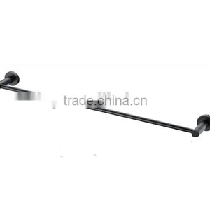 Black Modern Design Single Towel Bar Bathroom Accessories Chrome Surface Wall Mounted Towels Hanging thumbnail-1