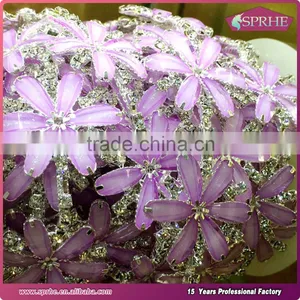 Bule Flower Rhinestone Loose Cup Chain thumbnail-5