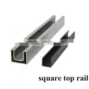 Glass Railing Stainless Steel Slotted Tube Handrail thumbnail-3