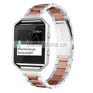 For Fitbit Blaze Wrist Strap, Stainless Steel Bracelet Band Strap for Fitbit Blaze Smart Fitness Watch thumbnail-1