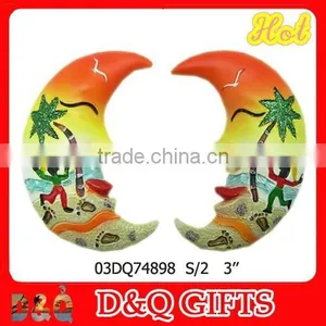 Nice Design for JAMAICA Resin Rasta Moon Magnet thumbnail-1