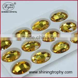 One Set Topaz Glass Crystal Jewelry Beads Loose thumbnail-1