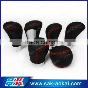 Universal Auto Manual Gear Knob Leather thumbnail-1