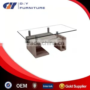 Modern Design Glass and MDF Coffee Table for Sale thumbnail-1