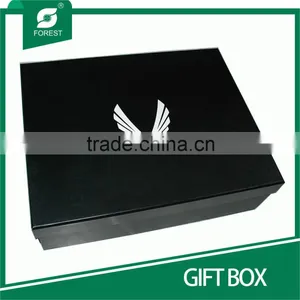 HIGH END SPOT UV VARNISHED CARDBOARD BLACK GIFT BOX thumbnail-2