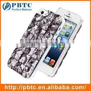 Set Screen Protector And Case For Iphone 5 , Hard Plastic Blue Bling Diamond 3D Crystal Case thumbnail-5