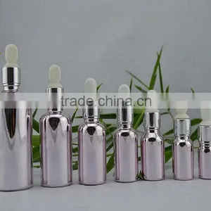 Sliver Metal Glass Oil Bottle With Golden Cap Glass Oil Bottle thumbnail-1