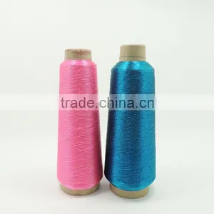 Dongyang Yiwu Cheap Embroidery Thread Wholesale,metallic Yarn Micro Slittig Twist With 150D Polyester Yarn thumbnail-2