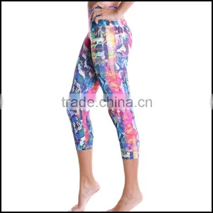 Cuatom Made Girl Tigh Fitness Sublimation Yoga Pants OEM Wholesale Sexy Yogo Pants thumbnail-2