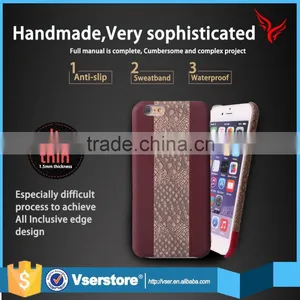 New Design Exquisite Double Color Design Mobile Back Cover Leather Phone Case for Iphone 6s thumbnail-3