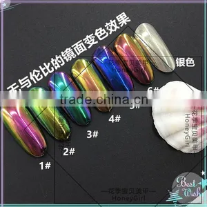 New Nail Powder Mirror Powder Metal Effect for Nail Art Manufacturer HONEY GIRL thumbnail-5
