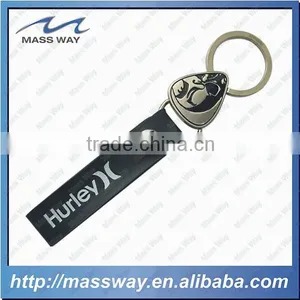 Handmade Decorative Blank Custom Red Leather Metal Key Chain thumbnail-6