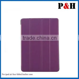 PU Leather Multi-Folding Folio Wallet Case for Apple IPad Air thumbnail-1