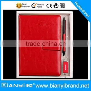 2016 Planner Leather Diary/notebook With 8G USB Gift Set thumbnail-1
