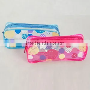 Colorful Cute Durable Pvc Pencil Bag for Kids Girls thumbnail-1