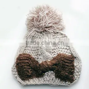 Trade Assurance Cheap Acrylic Custom Knitted Pom Beanie Hat thumbnail-5