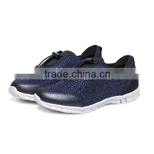 Hotfix Rhinestone Lycra Elastic Sports Shoes Light Weight Sneaker thumbnail-2