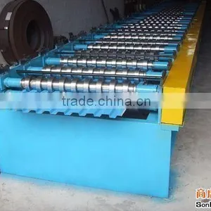 Color Steel Glalvanized Metal Aluminum Glazed Trapezoidal Tile Sheet Roof Wall Panel Double Layer Roll Forming Machine thumbnail-2