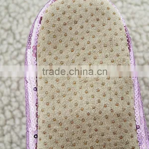 New Material Paillette Indoor Soft Sole Wide Dance Shoes for Women thumbnail-6