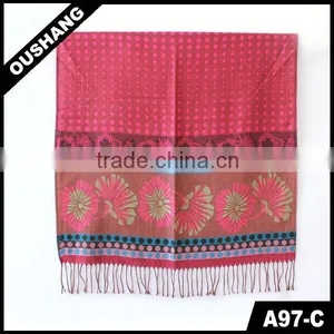 A97-C Lady Fan Flower Knitting Machine Scarf thumbnail-1