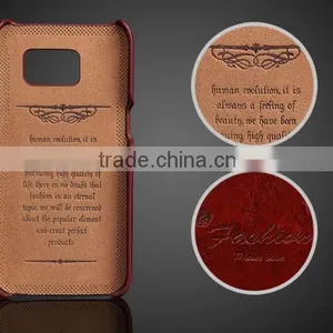 High Quality Oil-wax Leather Case With Card Slot Leather Back Cover Cases For Samsung Galaxy S7 / Galaxy S7 Edge thumbnail-2
