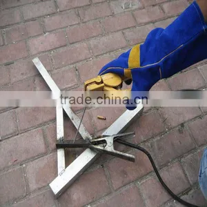 Premium Quality Cow Split Leather Welding Glove With Kevlar Thead Sewn thumbnail-4