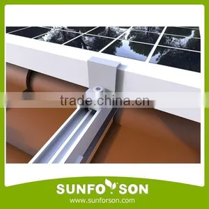 Aluminum Extrusion Solar Panel Tile Roof Mounting Brackets thumbnail-2