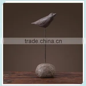 Resin Bird Figurine Bird Statue Love Birds for Indoor Home Decoration thumbnail-2