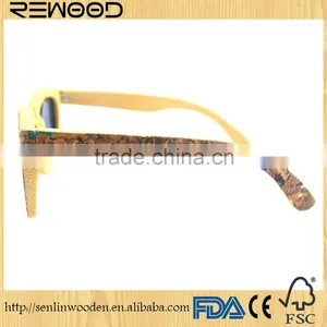 Wholesale Cork Wood Optical Frame Sunglasses Manufacturers Wooden Sunglasses Custom Logo thumbnail-5