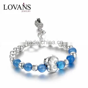 2016 Fashionable India Design 925 Silver Fitness Bracelet thumbnail-1