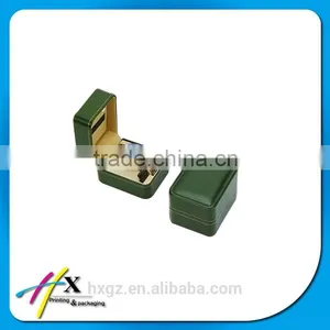 Green PU Leather Wrapping Plastic Watch Case for Sale thumbnail-1