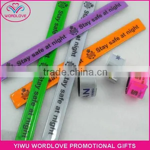 Personalized PVC Clap Bands / Custom Reflective Slap Bracelets / Snap Wristbands thumbnail-2