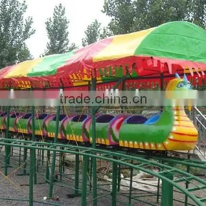 Kids Thrilling Amusement Rides Mini Roller Coaster Sliding Dragon , Sliding Dragon Rides on Track thumbnail-4