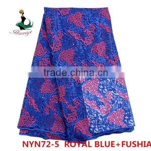 2016 Haniye New Design Lace French Lace Tulle Lace Fabric for Wedding and Party /NYN72 thumbnail-3