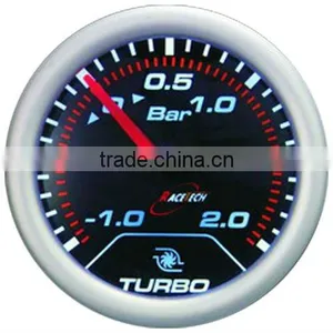 52mm Smoke Lens / Super White Led Racetech Swiss Stepper Motor Boost Gauge/ With Advanced Sensor thumbnail-1