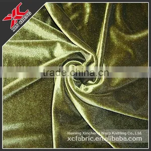 High Quality Soft Dyed Polyester/spandex Velvet Pleuche Fabric thumbnail-1