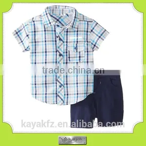 Cusom-made Summer Stripe Fashion Cotton Shirt Children thumbnail-5