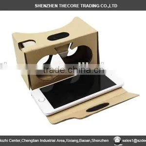Cheap Price Paper Cardboard VR Box,DIY Google Cardboard VR 2.0 MAX 6 Inch Paper VR Box 3d Virtual Reality Glasses thumbnail-2