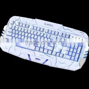 Crack Versions Profrssional Backlit Programmable Gaming Keyboard Gamer for Net Bar thumbnail-4