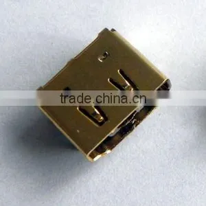 HDMI 19P Female Smt DIP Gold-plated Connector thumbnail-1