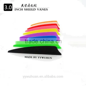 3inch Shield Arrow Vane, Fletching With Different Colors for Bow and Arrow thumbnail-1