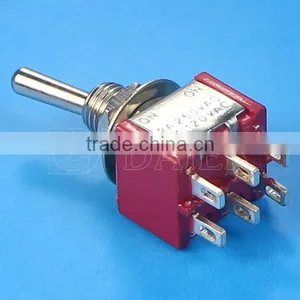 Toggle Switch, MTS-202 ON-ON 6pin DPDT Mini Toggle Switch~ thumbnail-4