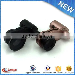 Universal Phone Kits 3 In 1 Clip Mobile Lens,Fish Eye Macro Wide Angle Portable Phone Camera Lens thumbnail-2