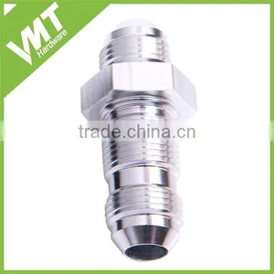 AN10 10AN FLARE BLACK STRAIGHT ALUMINIUM BULKHEAD FITTING W/NUT thumbnail-5