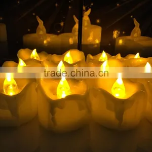 Amazon Hot Seller Led Yellow Flicking Tealight Drop Tear Led Tealight Candle Flameless Tealight Candles Battery Powered Candles thumbnail-6