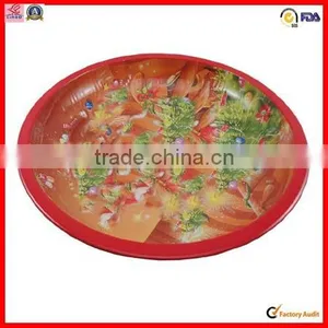 Recycled High Quality Custom Round Metal Tin Tray thumbnail-1